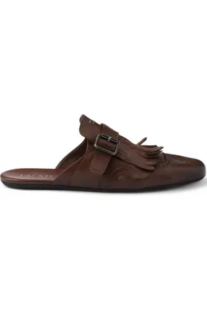 Prada Shuffle fringe-detail mules
