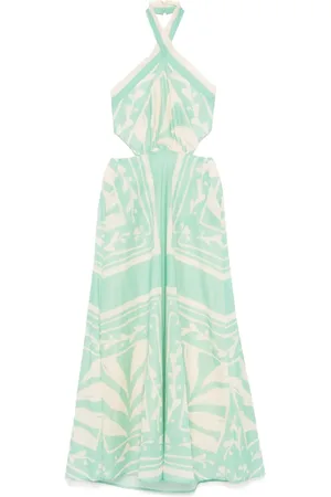 Twin-Set Abstract-print maxi dress