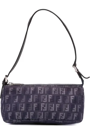 Fendi 2000-2010 Zucchino Denim Pochette shoulder bag