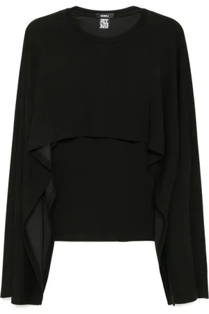 GOEN.J Ribbed cape top