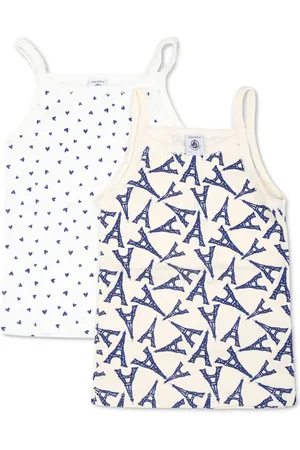 Petit Bateau Organic cotton tank top (set of two)