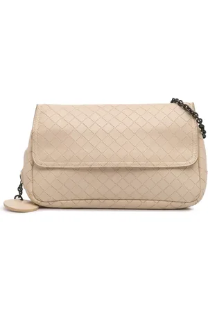 Bottega Veneta 2012-2024 Nappa Intrecciomirage Chain Flap crossbody bag