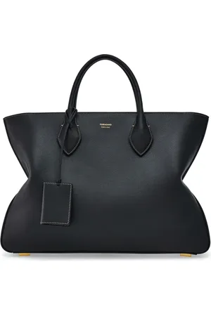 Salvatore Ferragamo Logo-print leather tote bag