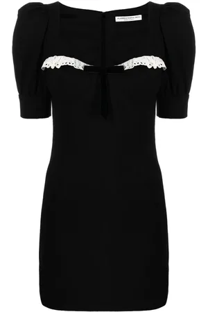 Alessandra Rich Lace-trim mini dress