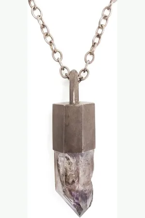PARTS OF FOUR Talisman amethyst pendant necklace