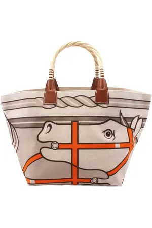 Hermès 2011 Toile H Plume Quadrige au Fil Steeple 31 tote bag
