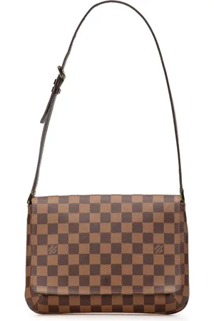 LOUIS VUITTON 2002 Damier Ebene Musette Tango Short Strap shoulder bag