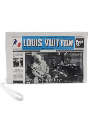 LOUIS VUITTON 2021 Leather Everyday LV Newspaper Pouch clutch bag