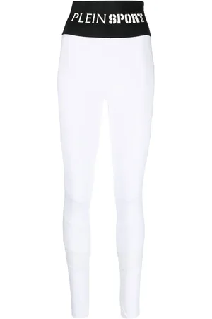 Philipp Plein Logo-waistband high-waisted leggings