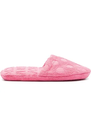 VERSACE Allover polka-dot slippers
