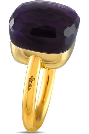 Pomellato 18K yellow Nudo amethyst ring