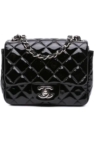 CHANEL 2012-2013 Mini Square Classic Patent Single Flap crossbody bag