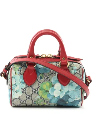 Gucci 2016-2024 Mini GG Supreme Blooms Boston satchel