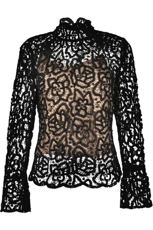 Twin-Set Double-layer lace blouse