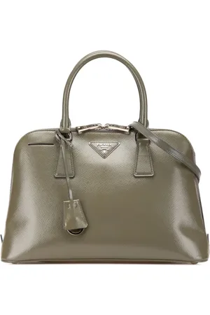 Prada 2013-2025 Medium Saffiano Vernice Promenade satchel