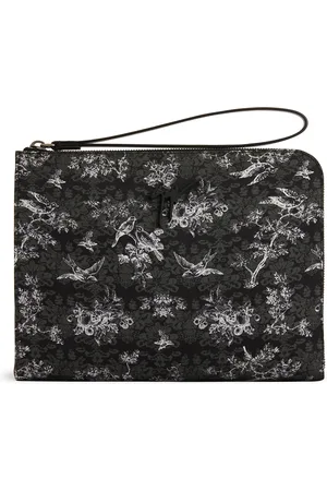 Giuseppe Zanotti Fabian botanical-print clutch bag
