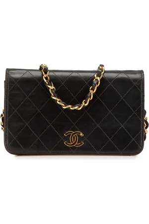 CHANEL 1997-1999 CC Quilted Lambskin Full Flap crossbody bag