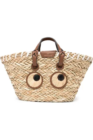 Anya Hindmarch Eyes seagrass straw bag
