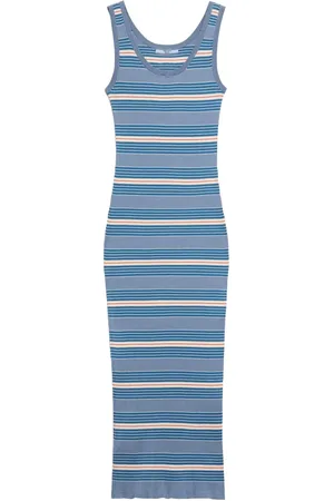 Prada Striped ribbed dress