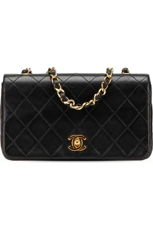 CHANEL 1989-1991 Mini CC Quilted Lambskin Full Flap crossbody bag