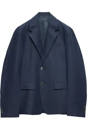 Prada Single-breasted linen blazer