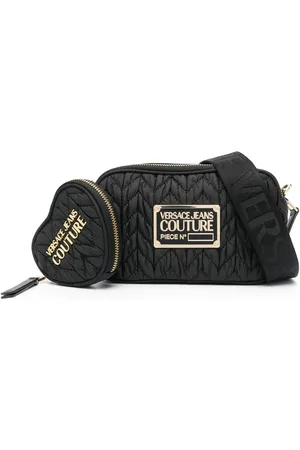 VERSACE Logo plaque cross body bag