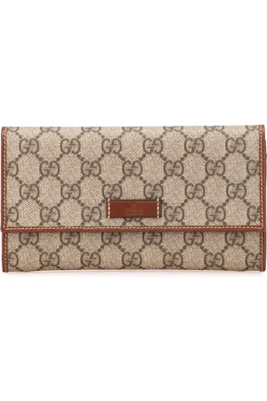 Gucci 2000-2015 GG Supreme Continental Flap Wallet long wallets