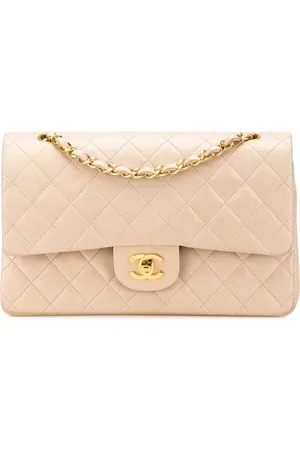 CHANEL 1991-1994 Medium Classic Lambskin Double Flap shoulder bag