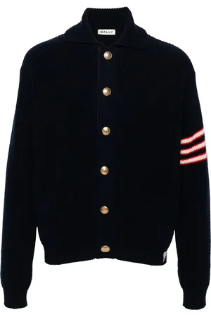 Bally Logo-engraved buttons cardigan