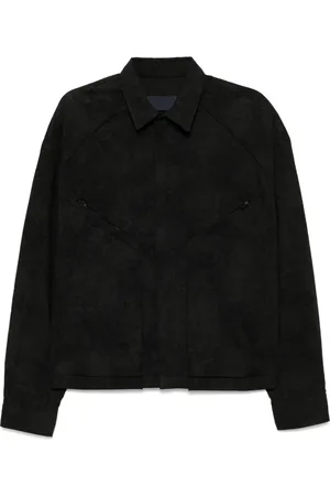 JUUN.J Painted striped shirt jacket