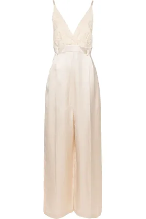 ALYSI V-neck wide-leg jumpsuit