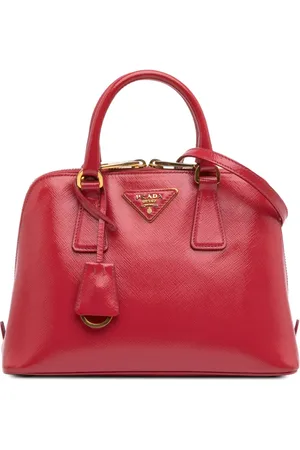 Prada 2000-2024 Small Saffiano Vernice Promenade satchel