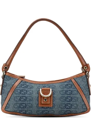 Gucci 2000-2015 Denim Interlocking G Abbey D Ring Pochette handbag