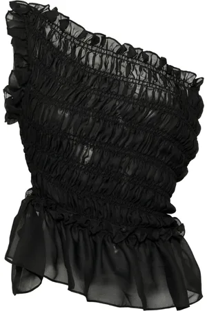 Rokh Smocked off-shoulder top