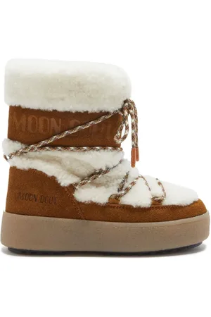 Moon Boot Logo-print shearling boots
