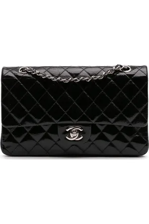 CHANEL 2006-2008 Medium Classic Patent Double Flap shoulder bag
