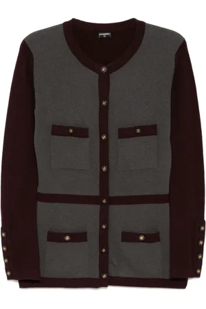 CHANEL 1990-2000s crew-neck cardigan