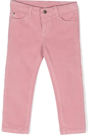 KNOT Logo-patch corduroy trousers