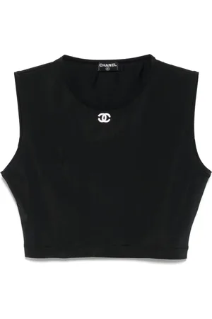 CHANEL 1990-2000s cropped tank top