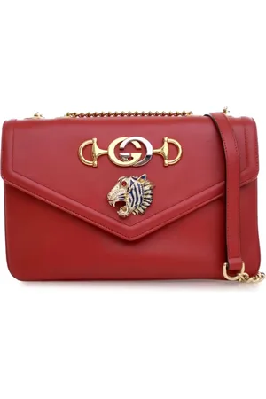 Gucci 2016-2024 Medium Leather Rajah crossbody bag