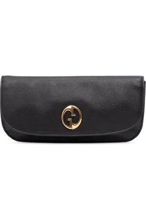 Gucci 2016-2024 Leather 1973 Flap clutch bag