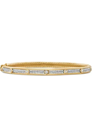 David Yurman 18K yellow Modern Renaissance diamond bangle