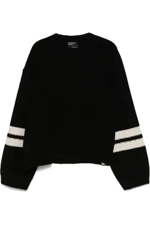 ENFANTS RICHES DEPRIMES Striped asymmetric sweater