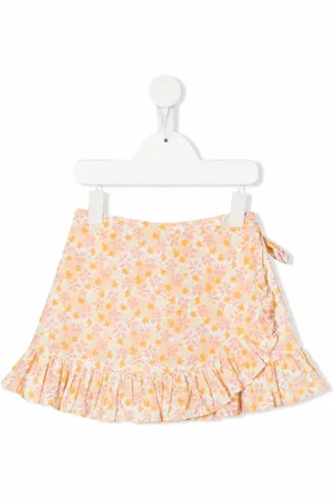 KNOT Natalie floral-print ruffled skirt