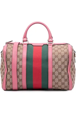 Gucci 2016-2024 GG Canvas Web Joy Boston Bag satchel