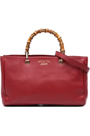 Gucci 2016-2024 Medium Calfskin Bamboo Shopper satchel