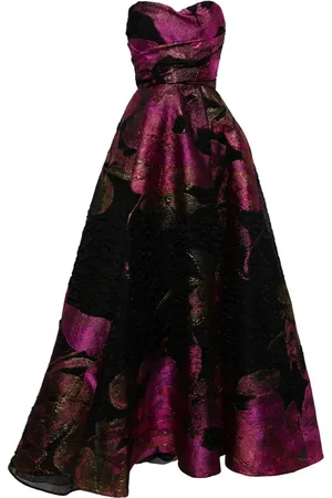 Amsale Strapless cloqué ball gown