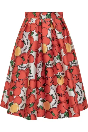 ALESSANDRO ENRIQUEZ Apple-motif skirt