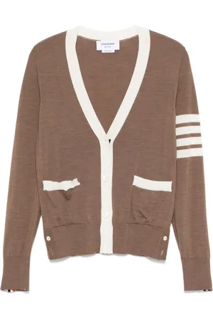 Thom Browne 4-Bar stripe wool cardigan