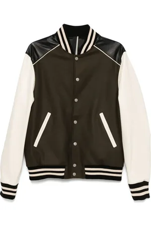 LOW BRAND Leather varsity jacket